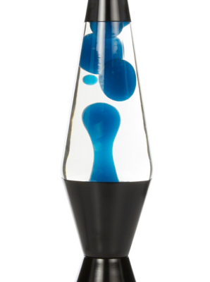 Lavalite Classic 14.5in Lava Lamp Neon Blue & Clear Lighting