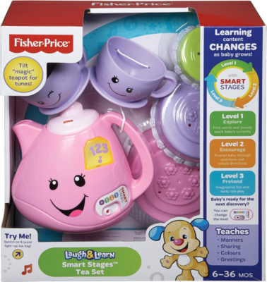 FisherPrice Laugh & Learn Smart Stages Tea Set Kids at ASDA