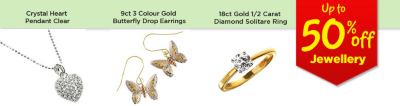50 &pound off; on Jewellery