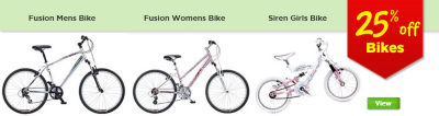 25% off bikes!