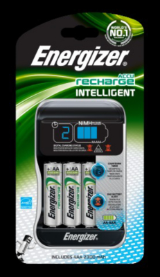 Energizer Intelligent Battery Charger with 4 x
