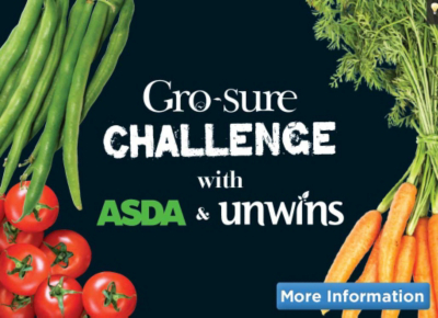 Gro-sure challenge with Asda & Unwins