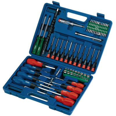 Draper 70 Piece Screwdriver Socket and Bit Set