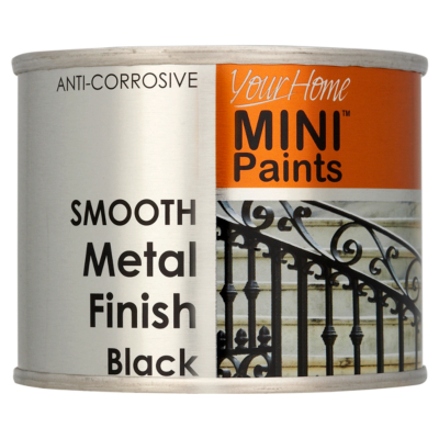 Your Home Mini Paint Smooth Metal Black Paint-