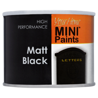 Mini Paint Matt Black Paint- 175ml,