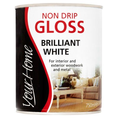 Your Home Non Drip Gloss White Paint- 750ml,