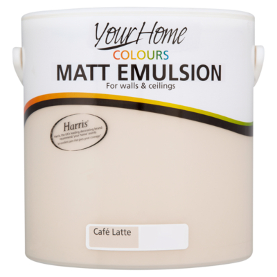 Your Home Colours Matt Cafe Latte Paint- 2.5L,