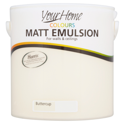 Your Home Colours Matt Buttercup Paint- 2.5L,