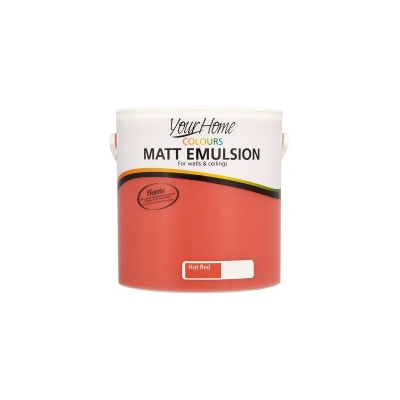 Your Home Colours Matt Hot Red Paint- 2.5L,