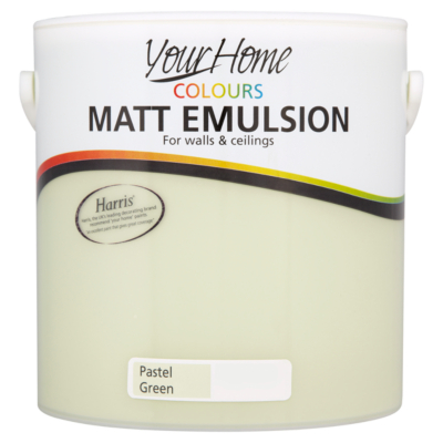 Your Home Colours Matt Pastel Green Paint- 2.5L,