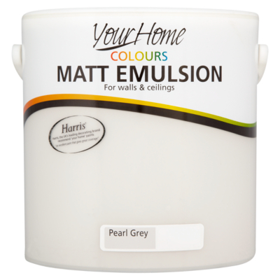 Your Home Colours Matt Pearl Grey Paint- 2.5L,