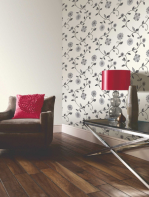 Arthouse OPERA Carina Motif Black Wallpaper, Black 870500