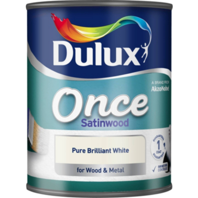 Once Satinwood Pure Brilliant White-