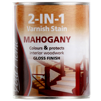 Your Home 2 In 1 Stain and Varnish Mahogony-