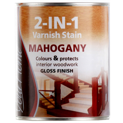 2 In 1 Stain and Varnish Mahogony-