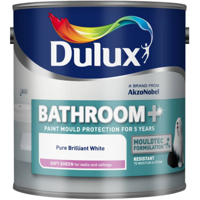 Dulux Bathroom Soft Sheen Pure Brilliant White -