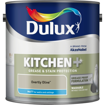 Dulux Kitchen Matt Overtly Olive - 2.5L, Yellows