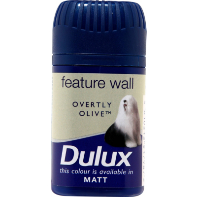 Dulux Feature Wall Colour Tester Overtly Olive