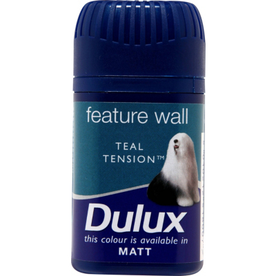 Dulux Feature Wall Colour Tester Teal Tension -