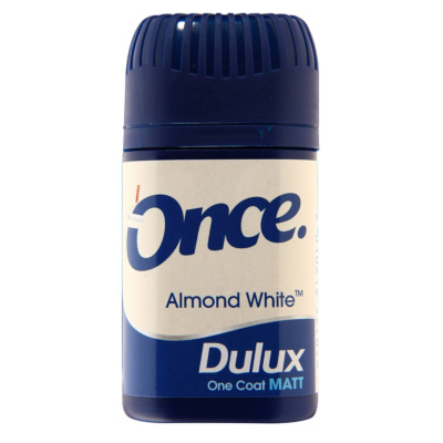 Dulux Once Tester Almond White - 50ml, Whites
