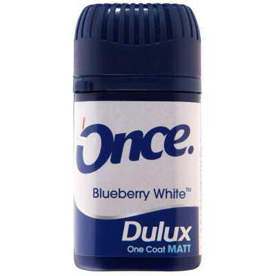 Dulux Once Tester Blueberry White - 50ml, Whites