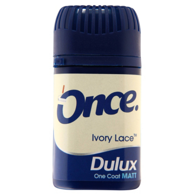 Dulux Once Tester Ivory Lace - 50ml, Neutrals