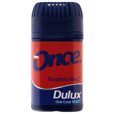 Dulux Once Tester Roasted Red - 50ml, Reds,