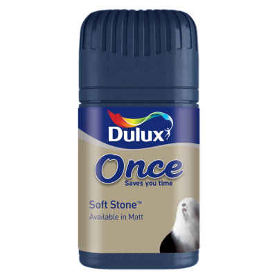 Dulux Once Tester Soft Stone - 50ml, Neutrals