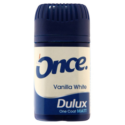 Dulux Once Tester Vanilla White - 50ml, Whites
