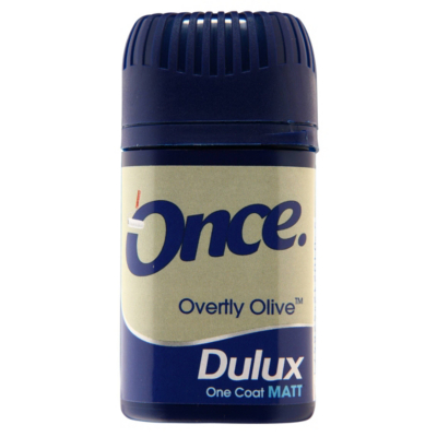 Dulux Once Tester Overtly Olive - 50ml, Yellows