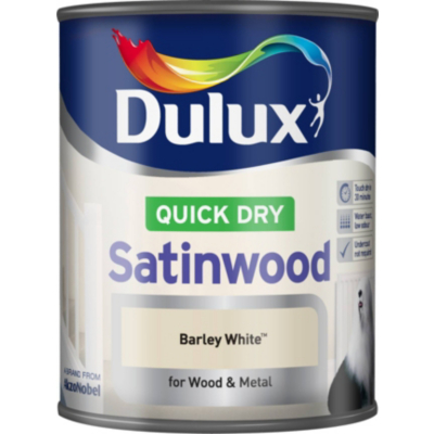 Dulux Quick Dry Satinwood Barley White 750ml,