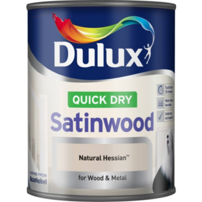 Quick Dry Satinwood Natural Hessian 750ml,