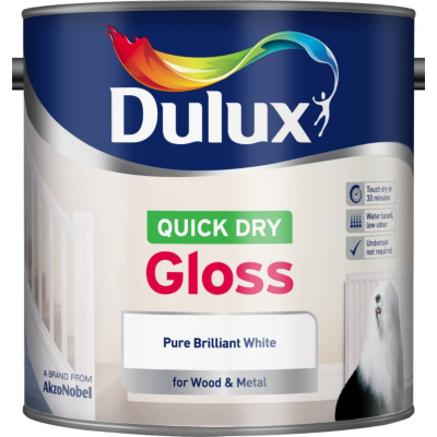Dulux Quick Dry Gloss Pure Brilliant White -