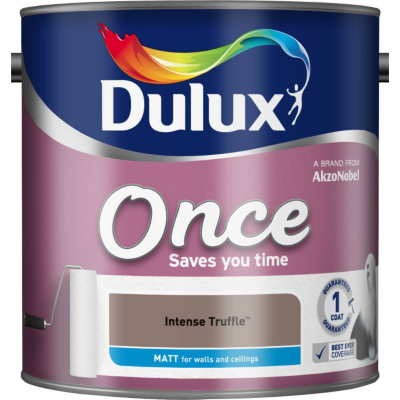 Dulux Once Matt Intense Truffle - 2.5L, Neutrals