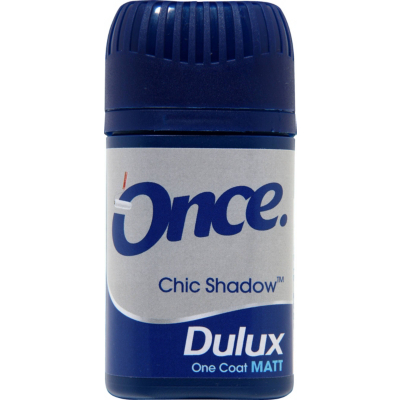 Dulux Once Tester Chic Shadow - 50ml, Blues and