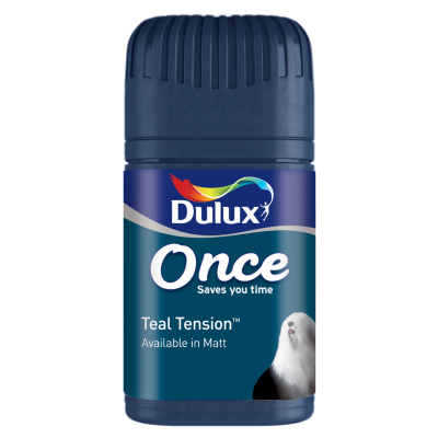Dulux Once Tester Teal Tension - 50ml, Blues and