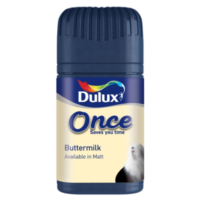 Dulux Once Tester Buttermilk 50ml, Neutrals