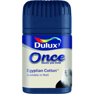Dulux Once Tester Egyptian Cotton 50ml, Whites
