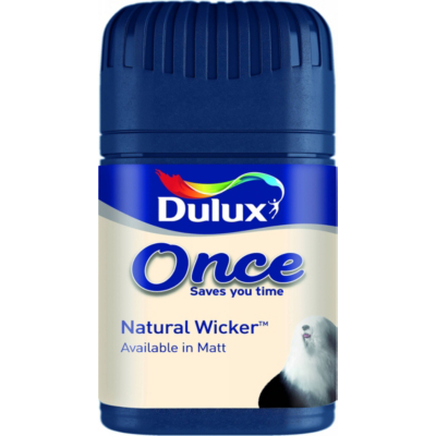 Dulux Once Tester Natural Wicker- 50ml, Neutrals