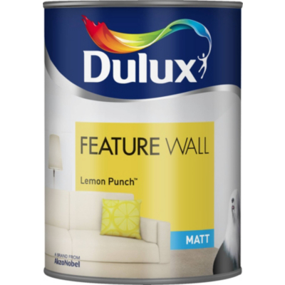 Dulux Matt Feature Wall Lemon Punch- 1.25l,