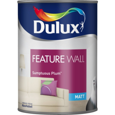 Dulux Matt Feature Wall Sumptious Plum- 1.25l,