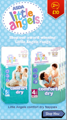 ASDA Little Angels Comfort Dry Junior Nappies - 40