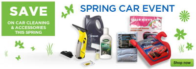 Save on Car Cleaning and Accessories This Spring