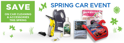 Save on Car Cleaning and Accessories This Spring