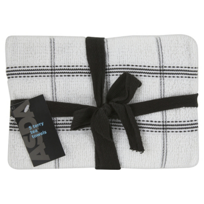 5pk Terry Tea Towels