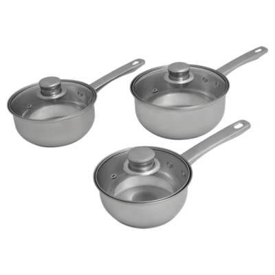3 pc Saucepan Set