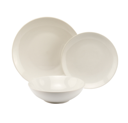 ASDA 12 Piece White Stone Value Dinner Set,