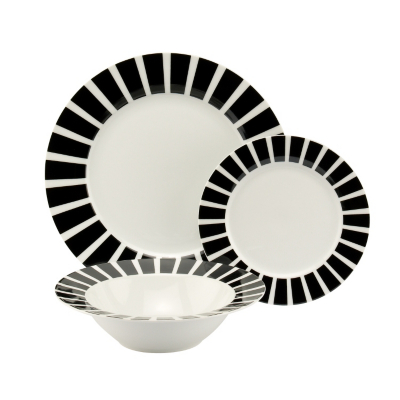 ASDA 12 Piece Milano Dinner Set, White KH5009001-6