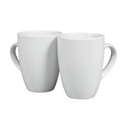 ASDA White Glazed Stoneware 4 Piece Mug Set