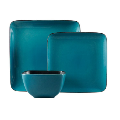 ASDA 12 Piece Ocean Dinner Set, Ocean Blue